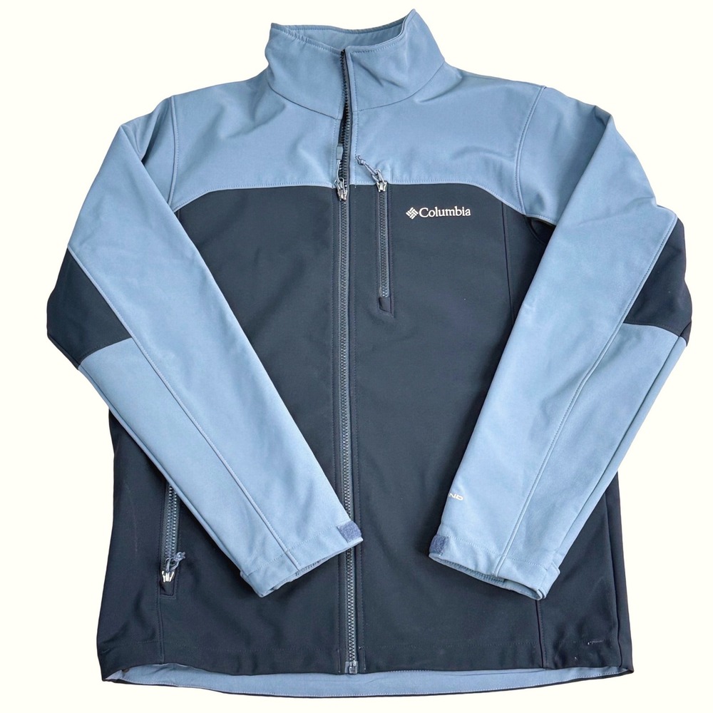 Columbia Omni-Wind Softshell Jacket Fleece Lined Mens Medium Grey Black
Gorpcore